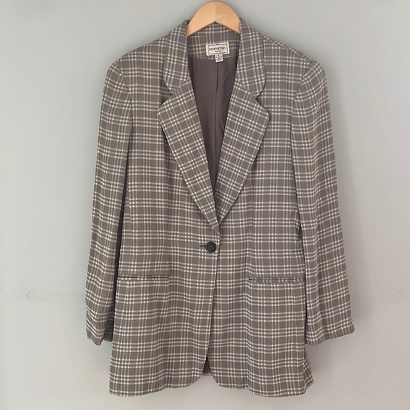 henri bendel Jackets & Blazers - Henri Bendel Vintage Plaid Blazer
